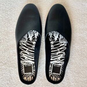 NWOB - Dolce Vita Genuine Leather Flats/Mules/Slides - Black - Size 7.5